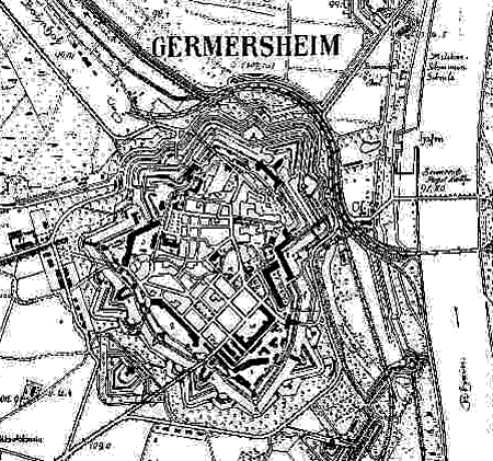 Grundriss Festung Germersheim