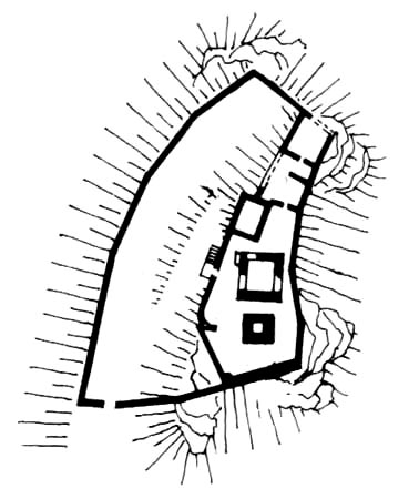 Grundriss der Burg Obermurach.