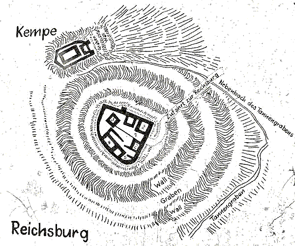 Grundriss Reichsburg Breitenbach