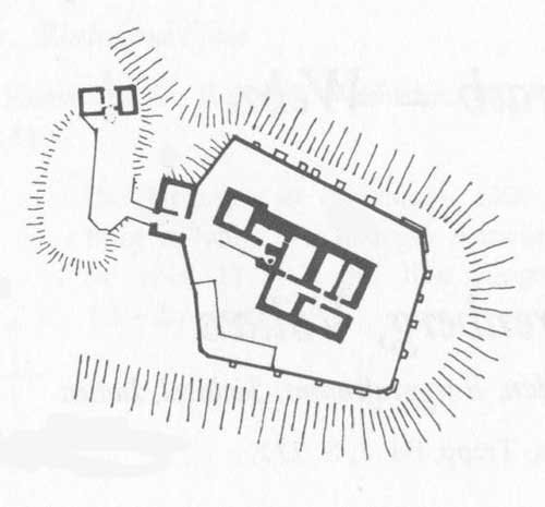 Grundriss der Burg Wernfels