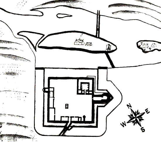 Grundriss Fort Kugelbake