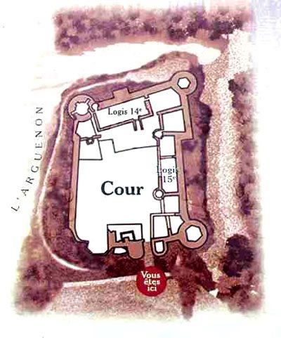 Grundriss Château du Guildo