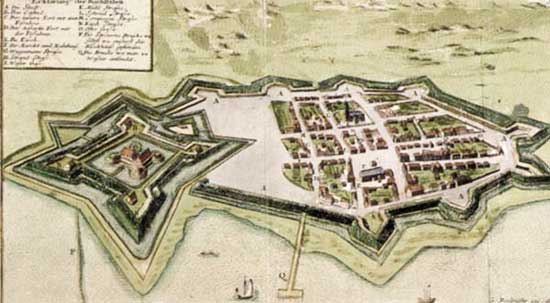 Grundriss Landskrona 1676