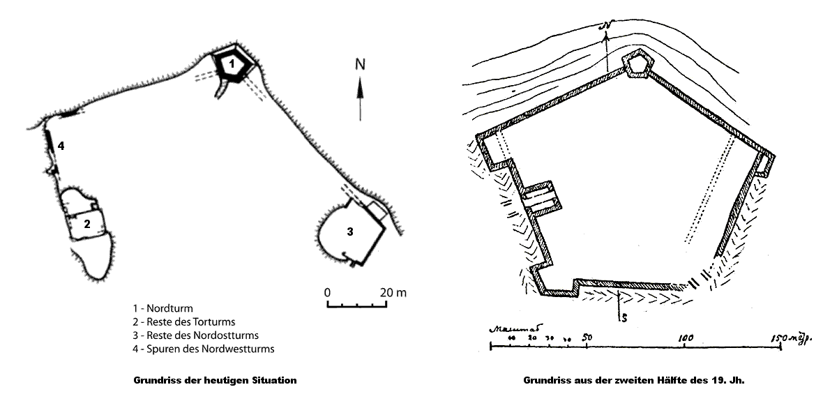 Grundriss Burg Shwanez