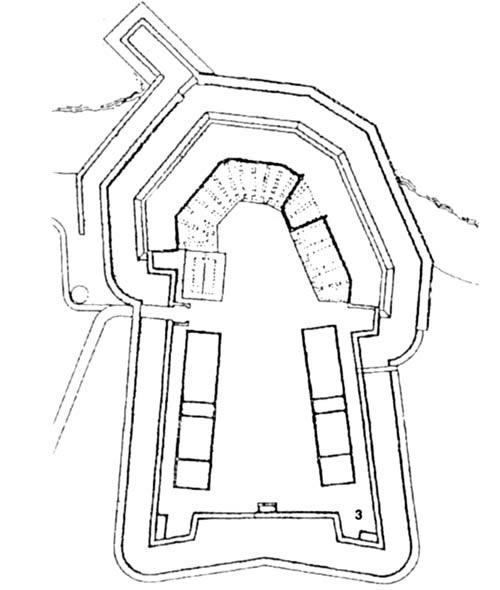 Grundriss des Fort